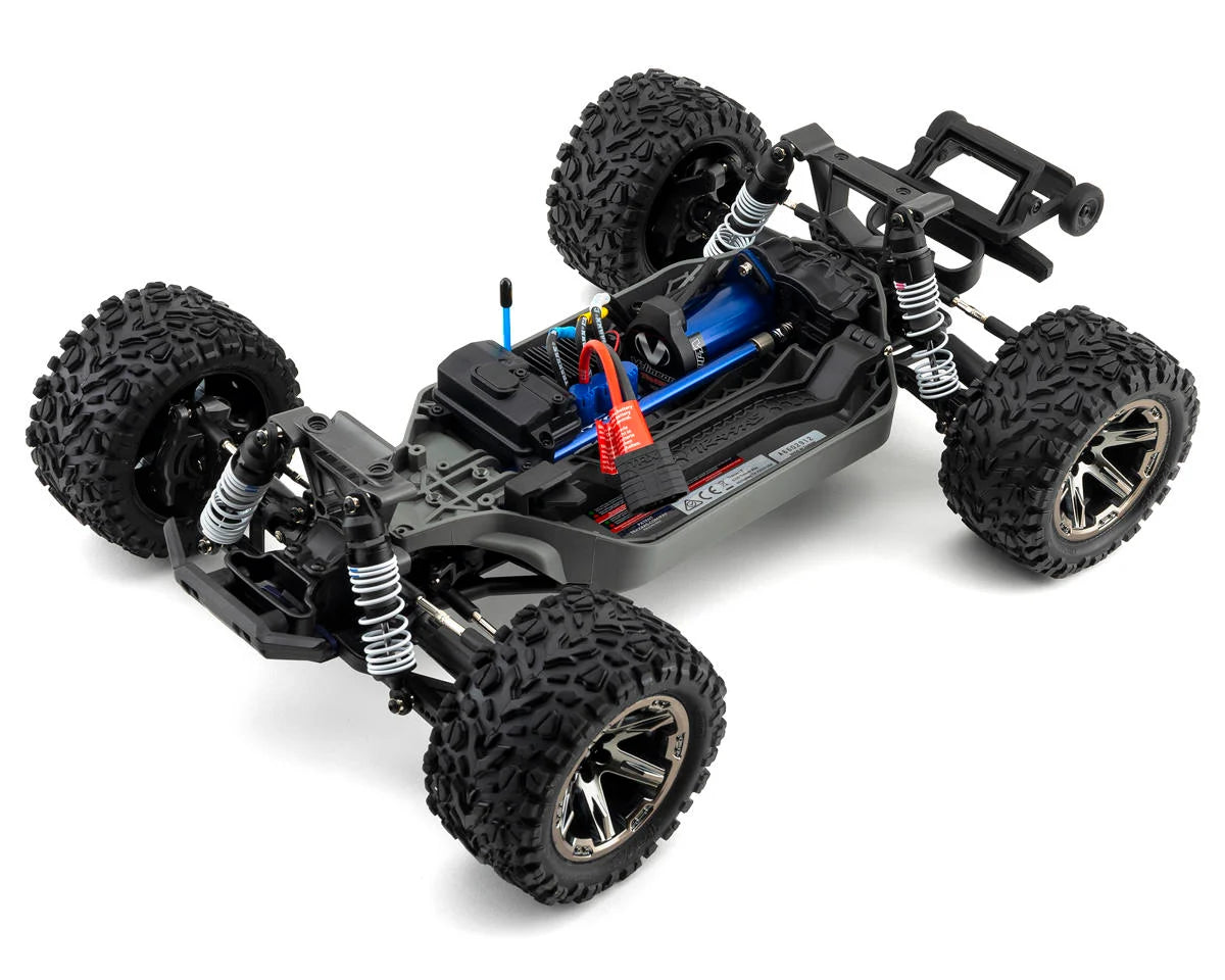 TRAXXAS Rustler 4x4 VXL with Heavy Duty kit 67376-BLUE