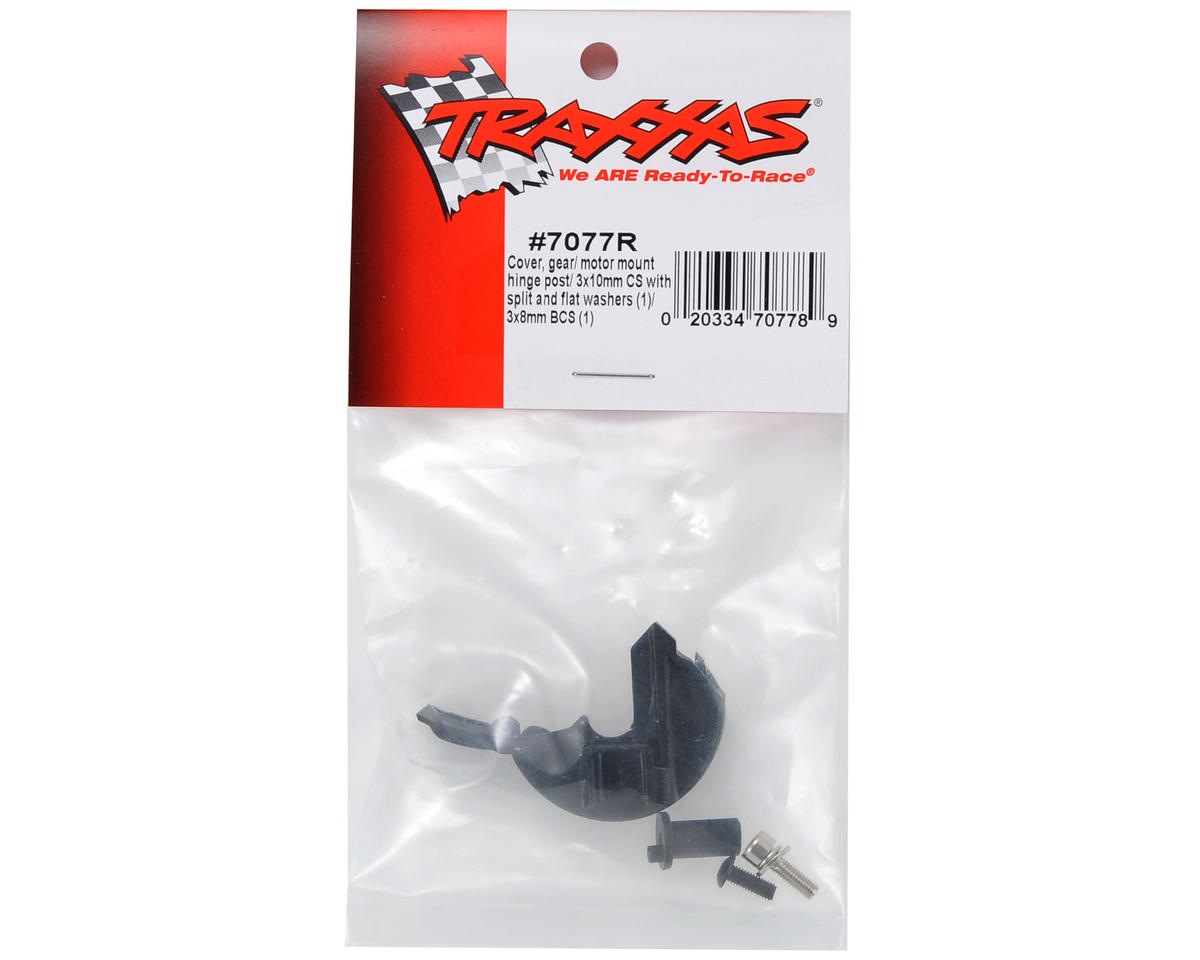 Traxxas Gear Cover w/Motor Mount Hinge Post 7077R