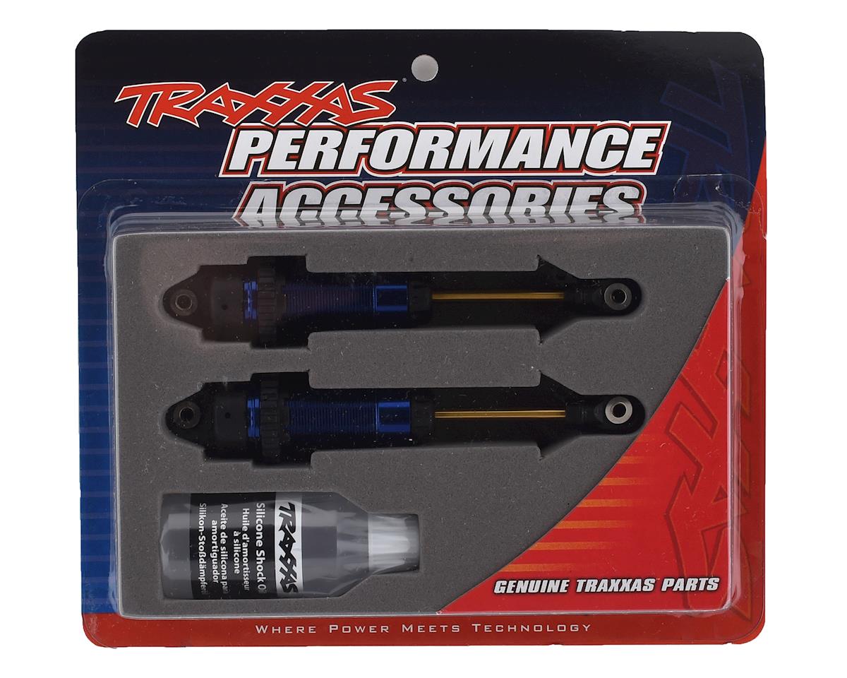 Traxxas Slash 4X4 GTR XX-Long Shocks w/Ti-Nitride Shafts (Blue) (2) 7462