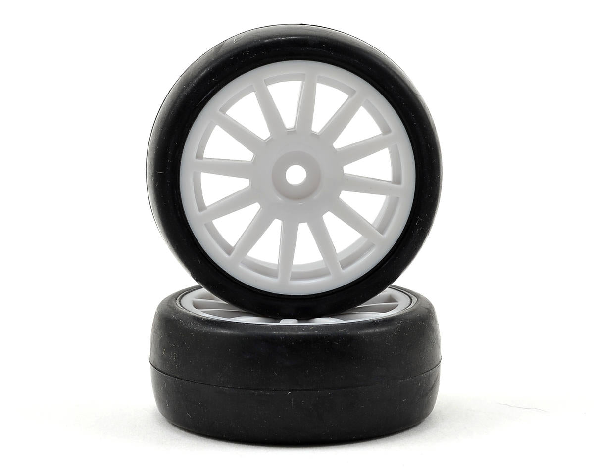Traxxas LaTrax Pre-Mounted Slick Tires & 12-Spoke Wheels (2) (White) 7572