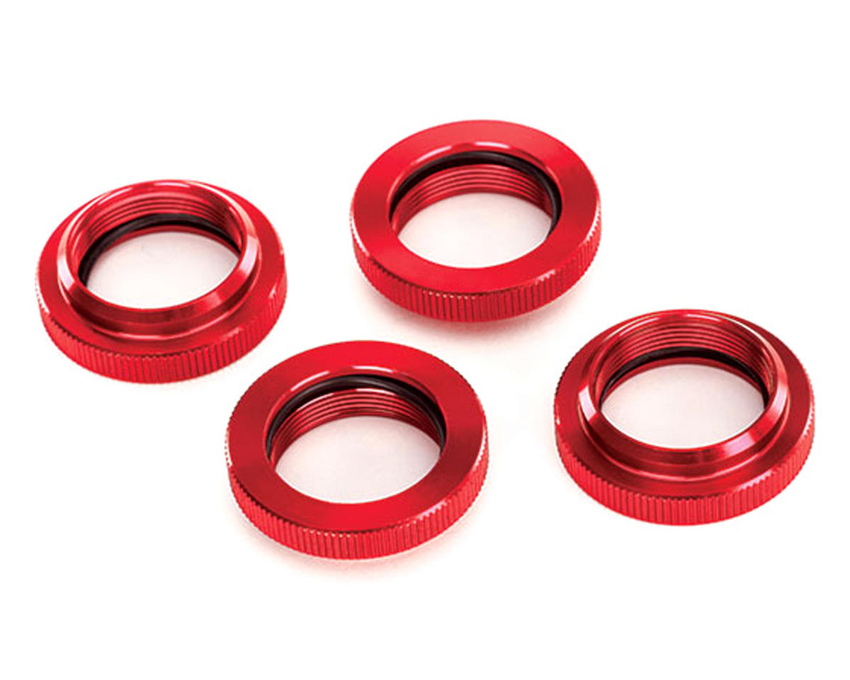 Traxxas X-Maxx/XRT Aluminum GTX Threaded Collar (Red) (4) 7767R