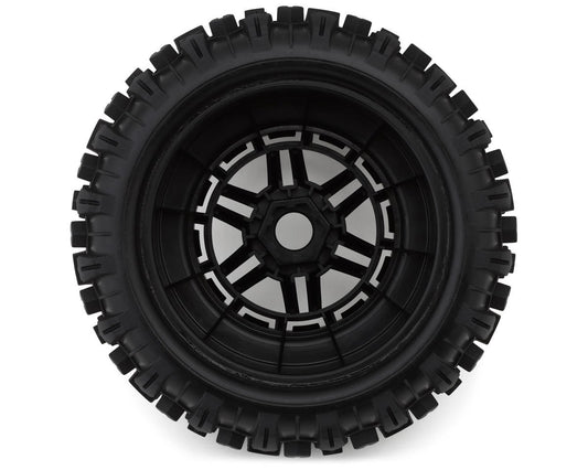 Traxxas Maxx Belted Sledgehammer 2.9" Pre-Mounted Tires (2) (Black) w/17mm Splined Hex 8979