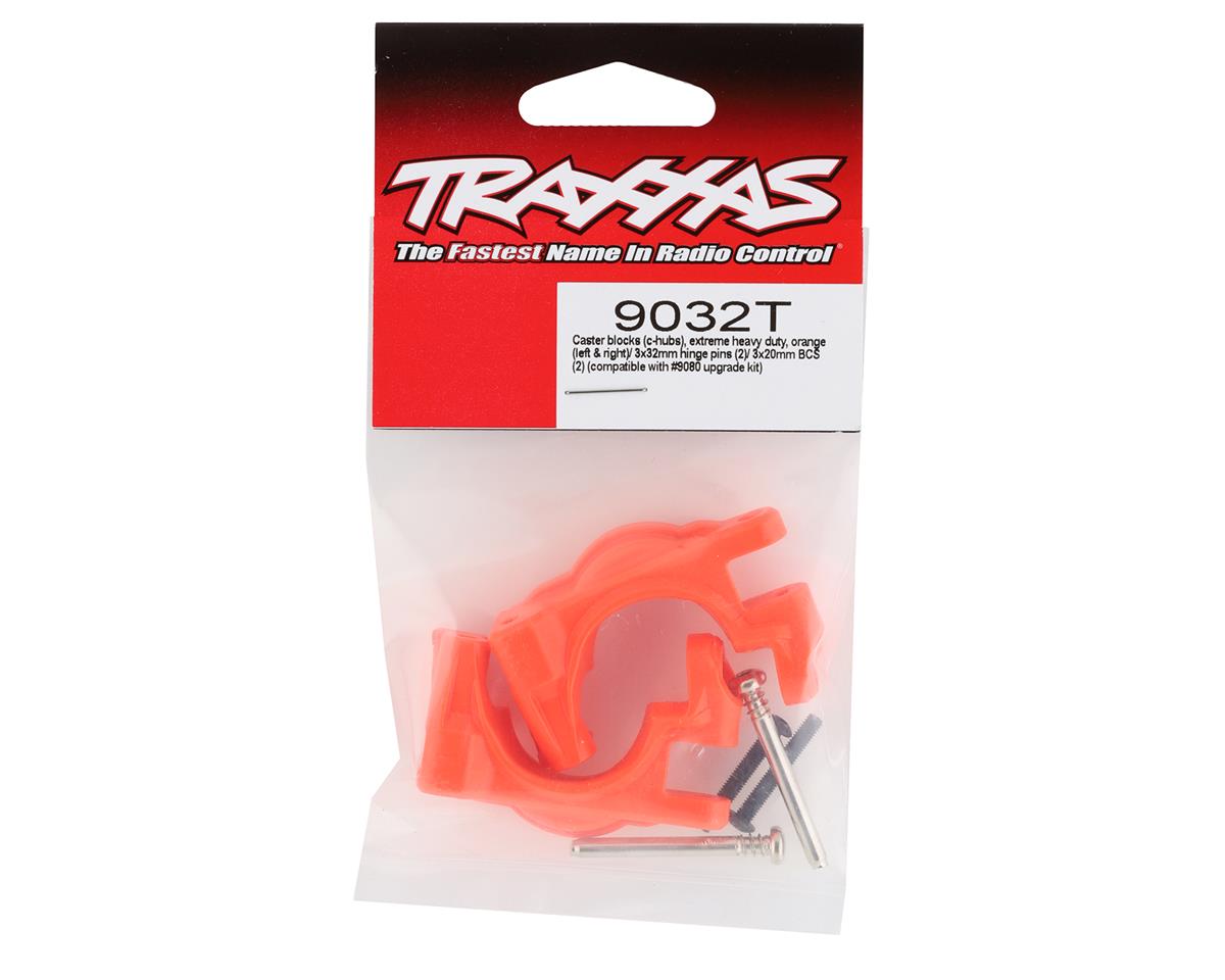 Traxxas Hoss/Rustler/Slash 4x4 Extreme Heavy Duty Caster Blocks (Orange) (2) 9032T