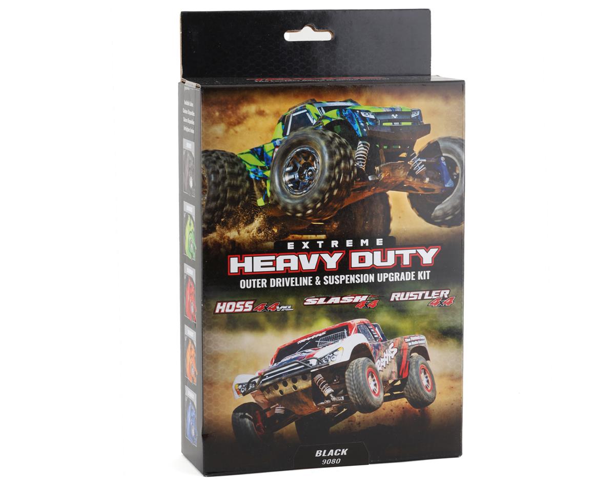 Traxxas Hoss/Rustler/Slash 4x4 Extreme Heavy Duty Suspension Upgrade Kit (Black) 9080