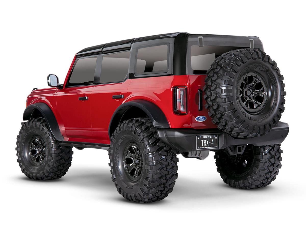 Traxxas TRX-4 1/10 Trail Crawler Truck w/2021 Ford Bronco Body 92076-4-RED
