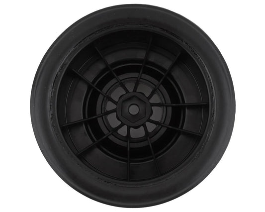 Traxxas Drag Slash Rear Pre-Mounted Tires (Gloss Black) (2) w/Weld Wheels & 12mm Hex 9475