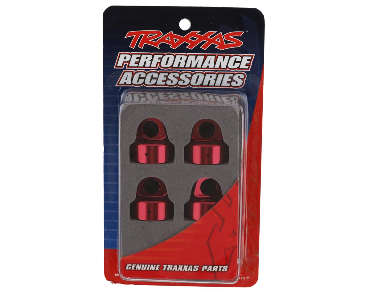 Traxxas Sledge Aluminum Gt-Maxx Shock Caps (Red) (4) 9664R