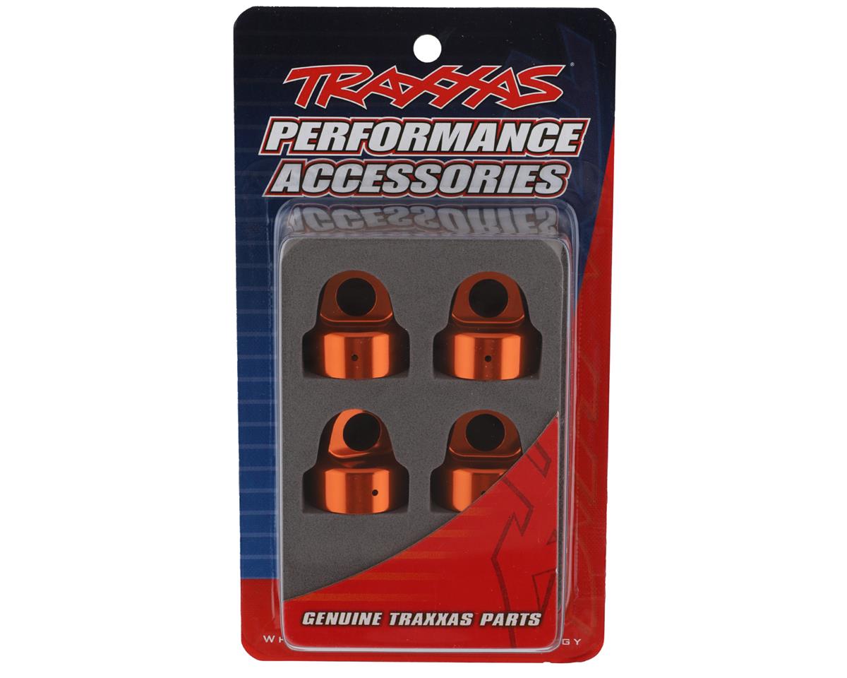 Traxxas Sledge Aluminum Gt-Maxx Shock Caps (Orange) (4) 9664T