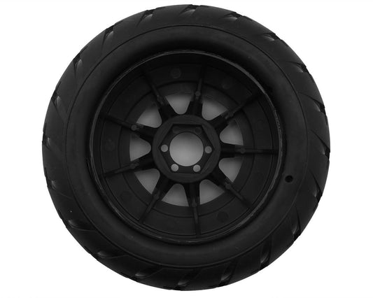 UpGrade RC Street Radials 2.2" Pre-Mounted On-Road Tires for Traxxas® Mini Maxx® & Mini XRT® (2) UPG-10014