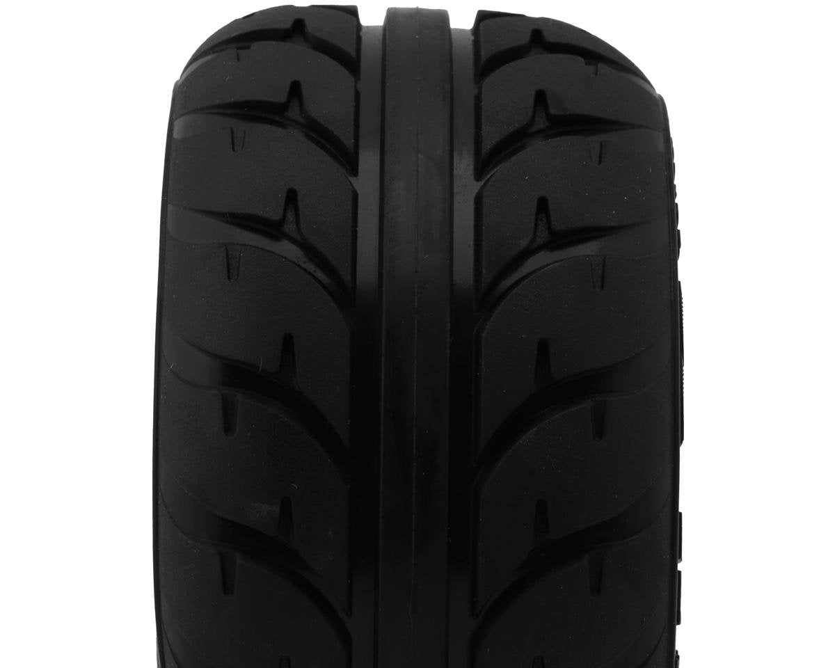 UpGrade RC Street Radials 2.2" Pre-Mounted On-Road Tires for Traxxas® Mini Maxx® & Mini XRT® (2) UPG-10014