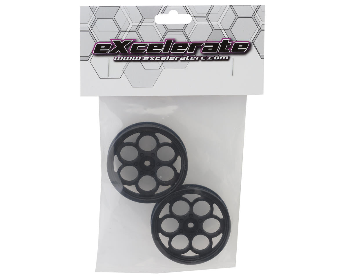 eXcelerate Looper Drag Racing Front Wheels (Black) (2) w/12mm Hex XCE-0040-LP