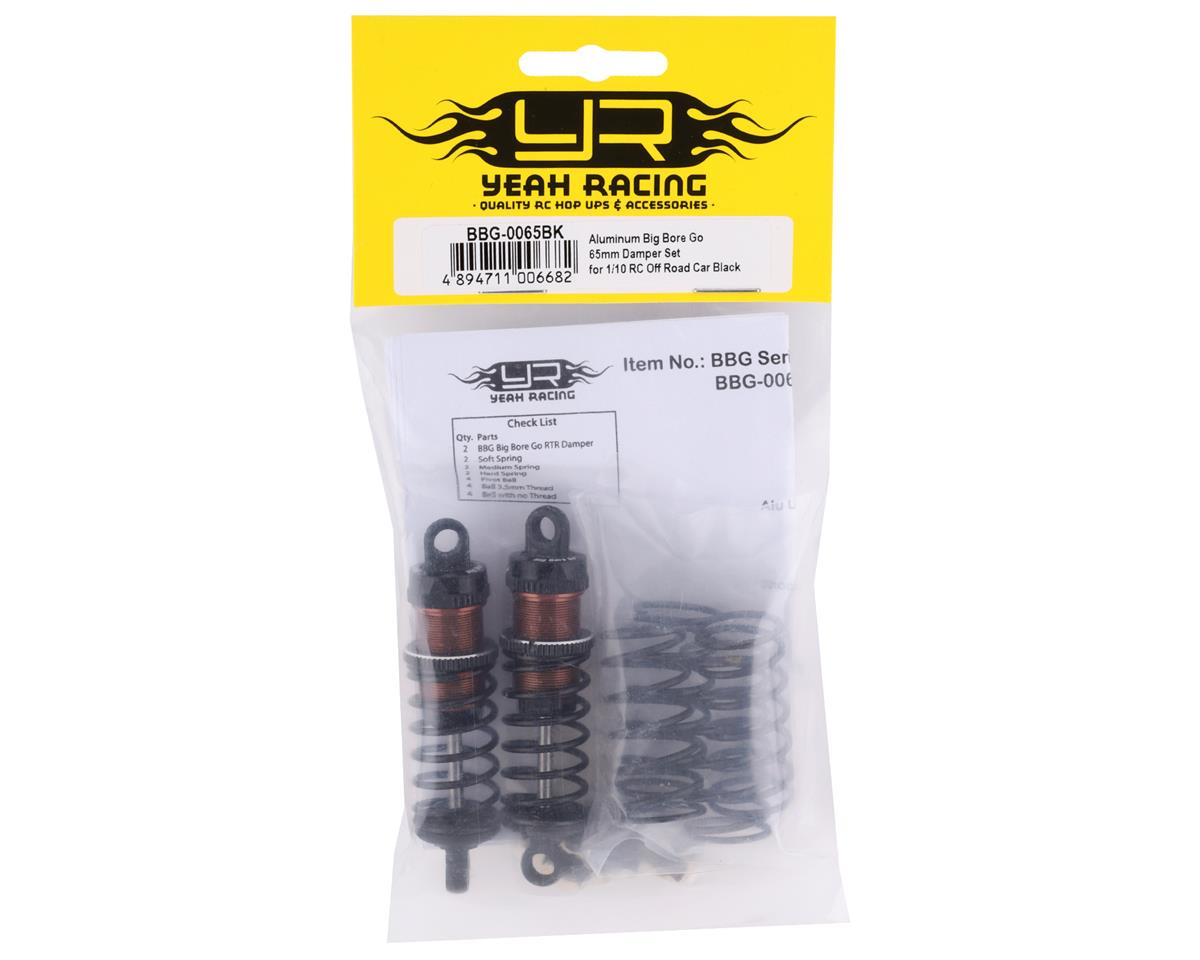 Yeah Racing Aluminum Go Big Bore Off-Road Shocks (Black) (2) (65mm) BBG-0065BK