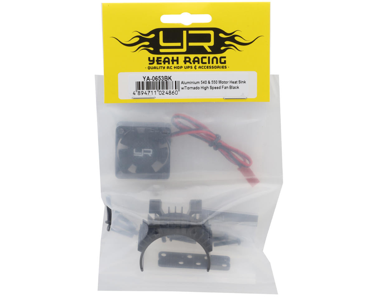 Yeah Racing 540/550 Aluminum Heat Sink w/30mm High Speed Tornado Fan (Red) YA-0653