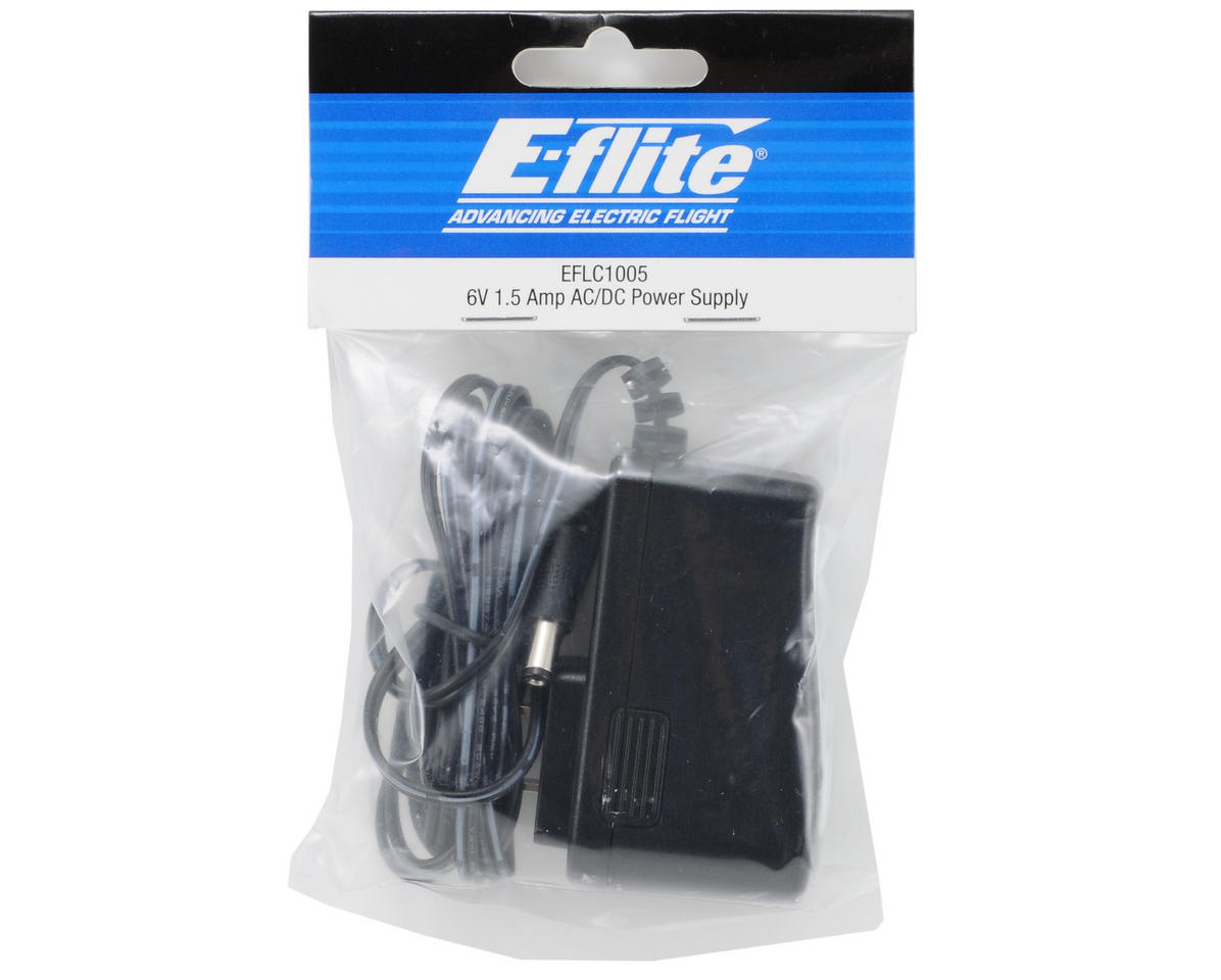 E-flite 1.5 Amp 6V AC/DC Power Supply EFLC1005