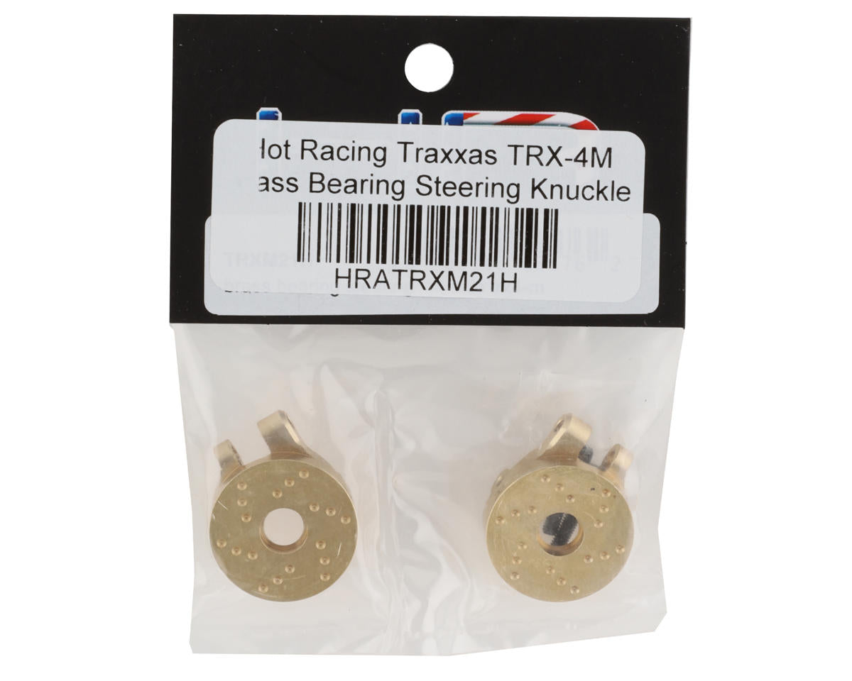 Hot Racing Traxxas TRX-4M Brass Steering Knuckle (2) (19.4g) (For Bearing Use) HRATRXM21H