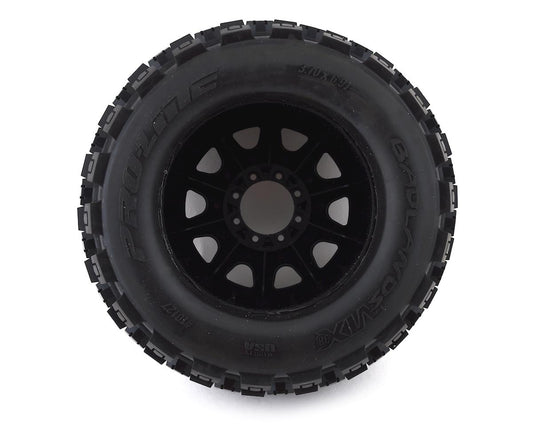 Pro-Line Badlands MX38 3.8" Tire w/Raid 8x32 Wheels (Black) (2) (M2) PRO1012710