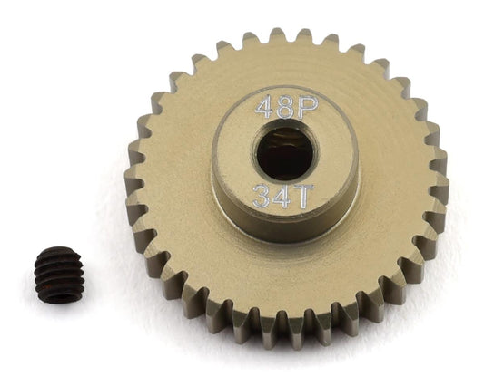 ProTek RC 48P Lightweight Hard Anodized Aluminum Pinion Gear (3.17mm Bore) (34T) PTK-8621