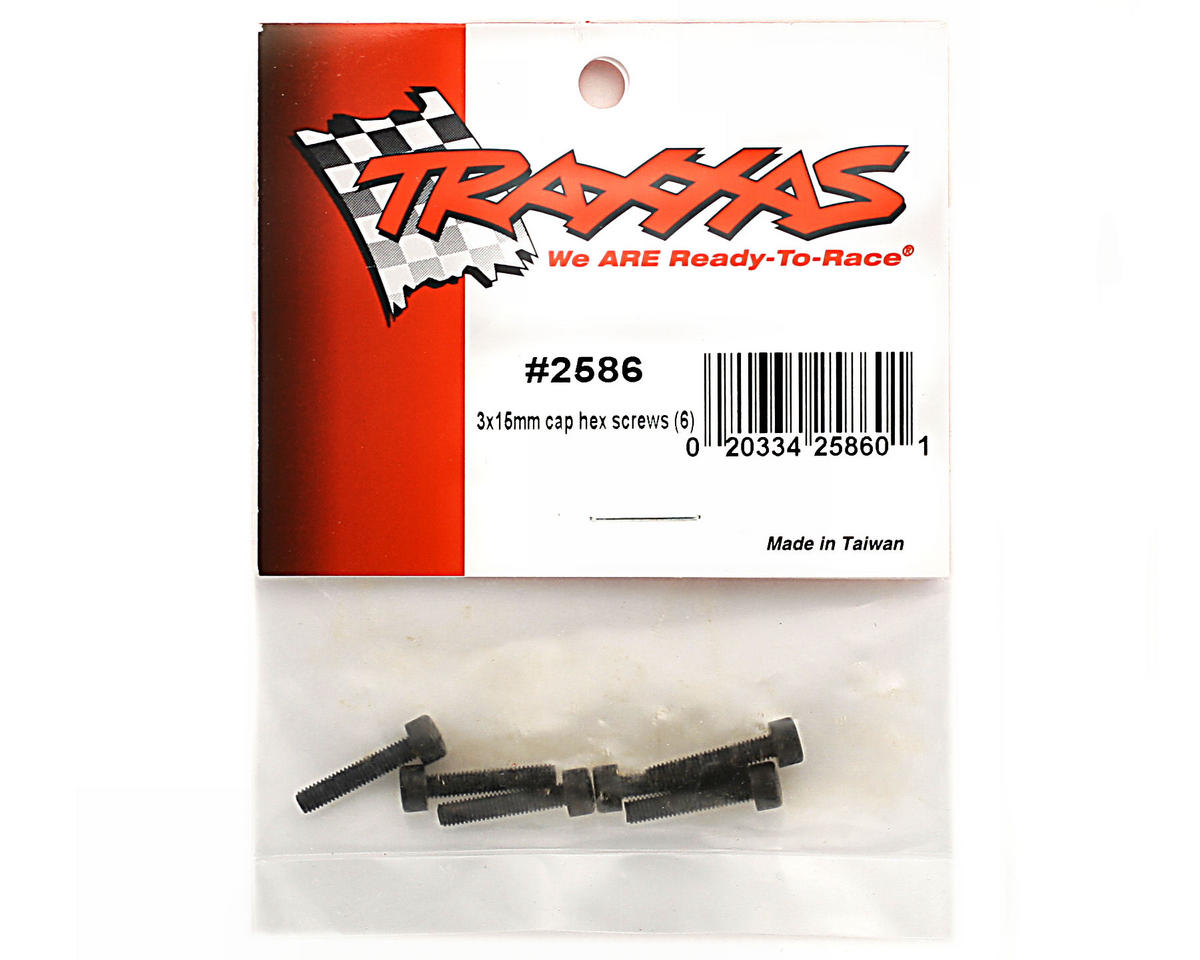 Traxxas 3x15mm Cap Head Screw (6) 2586