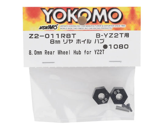Yokomo 12mm Hex YZ-2T Aluminum Clamping Rear Wheel Hub (2) z2-011r8t