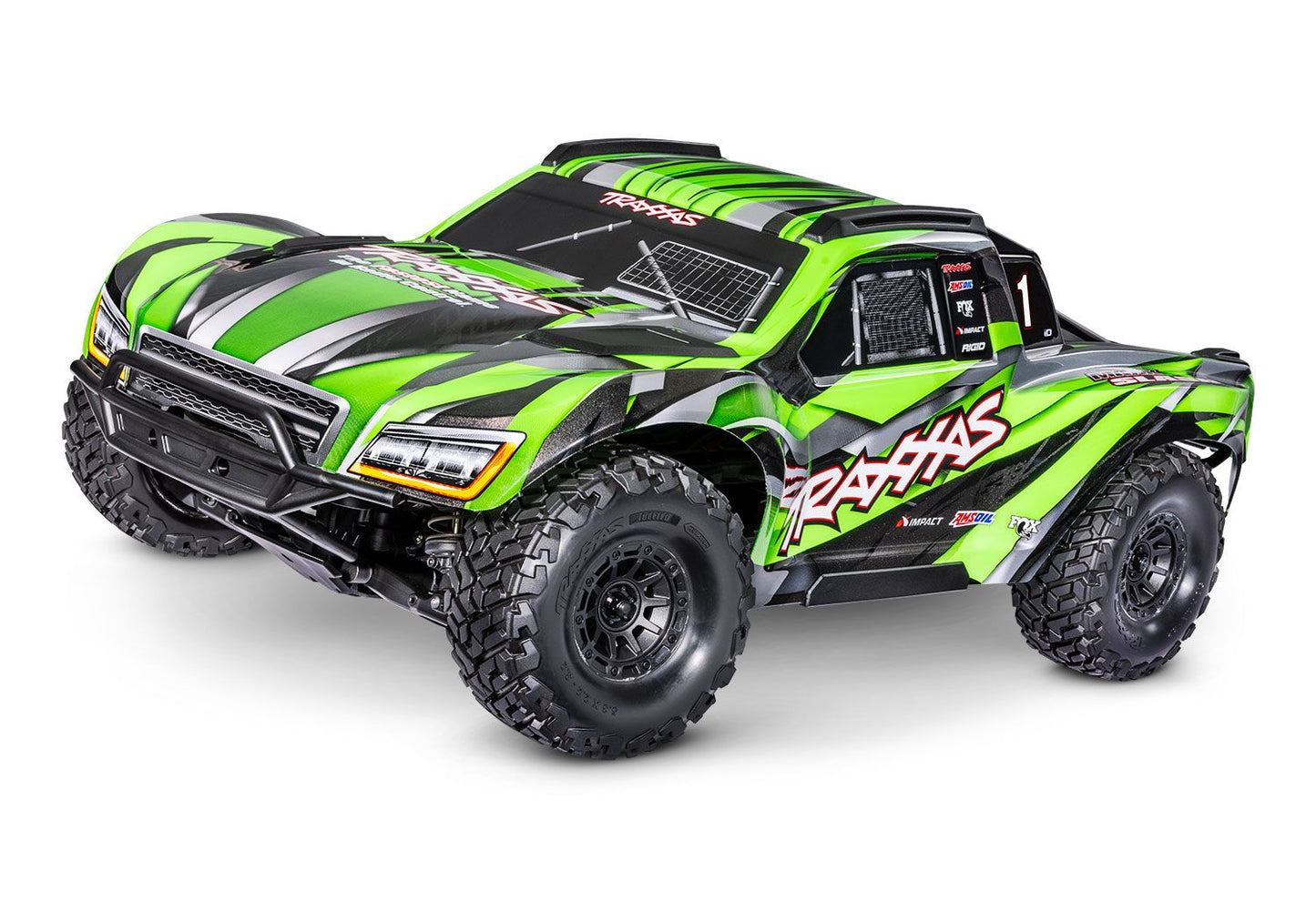 TRAXXAS Blue Maxx® Slash®: 1/10 Scale 4WD Brushless Electric Short Course Racing Truck 102076-4