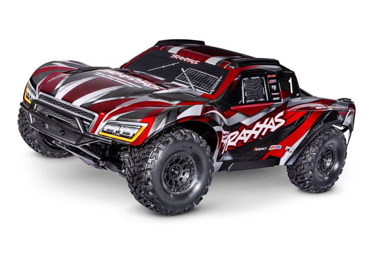 TRAXXAS Red Maxx® Slash®: 1/10 Scale 4WD Brushless Electric Short Course Racing Truck 102076-4
