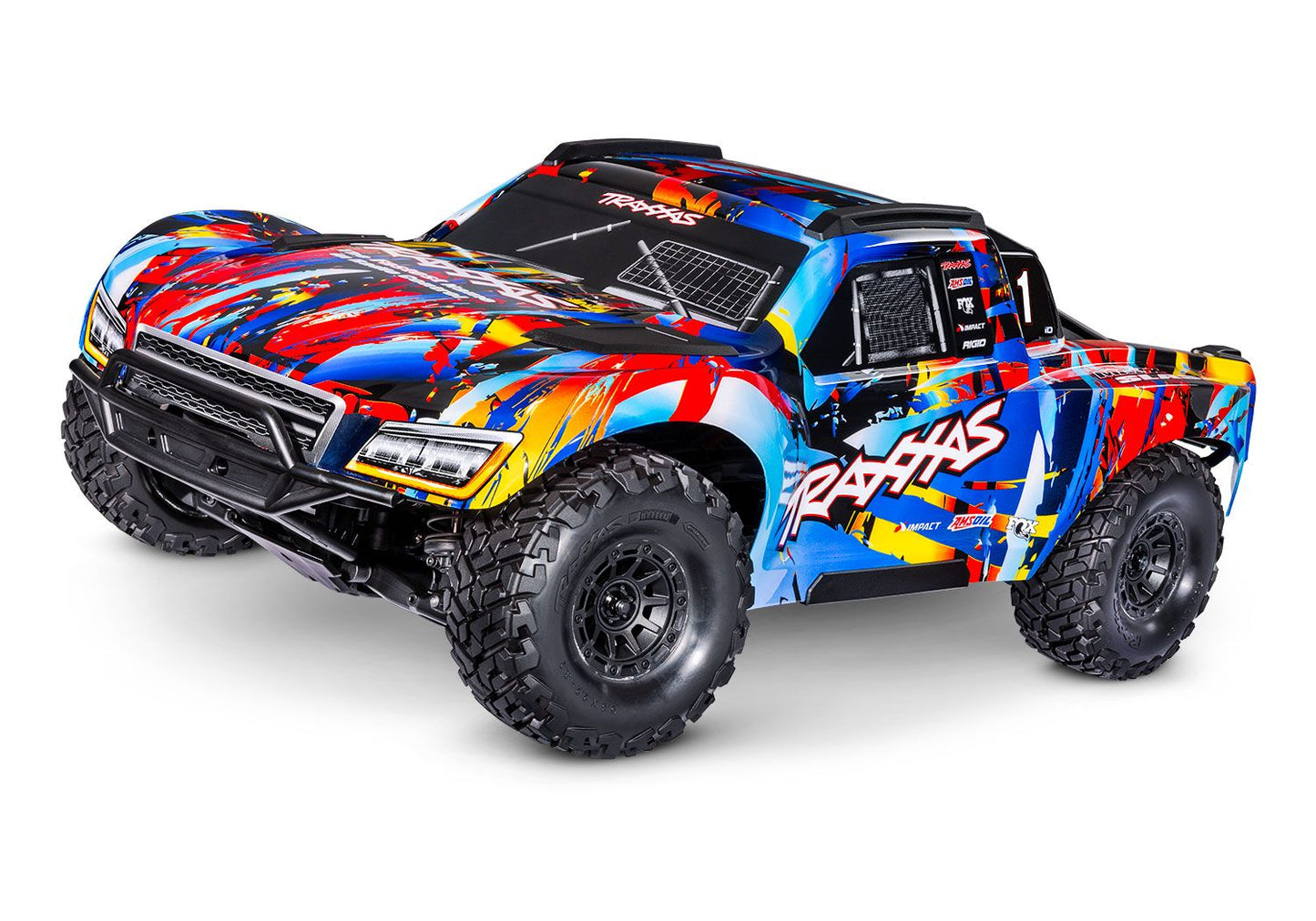 TRAXXAS Blue Maxx® Slash®: 1/10 Scale 4WD Brushless Electric Short Course Racing Truck 102076-4