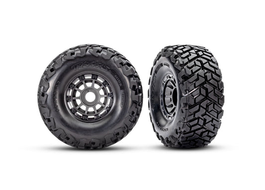 Traxxas Maxx® Slash® Pre-Mounted Belted Short Course Truck Tires (Grey) w/17mm Hex 10272-GRAY