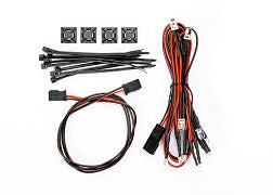TRAXXAS Wire harness, LED lights/ zip ties (10)/ zip tie mounts (4) (fits #10350 & 10650 boat trailers) 10349X