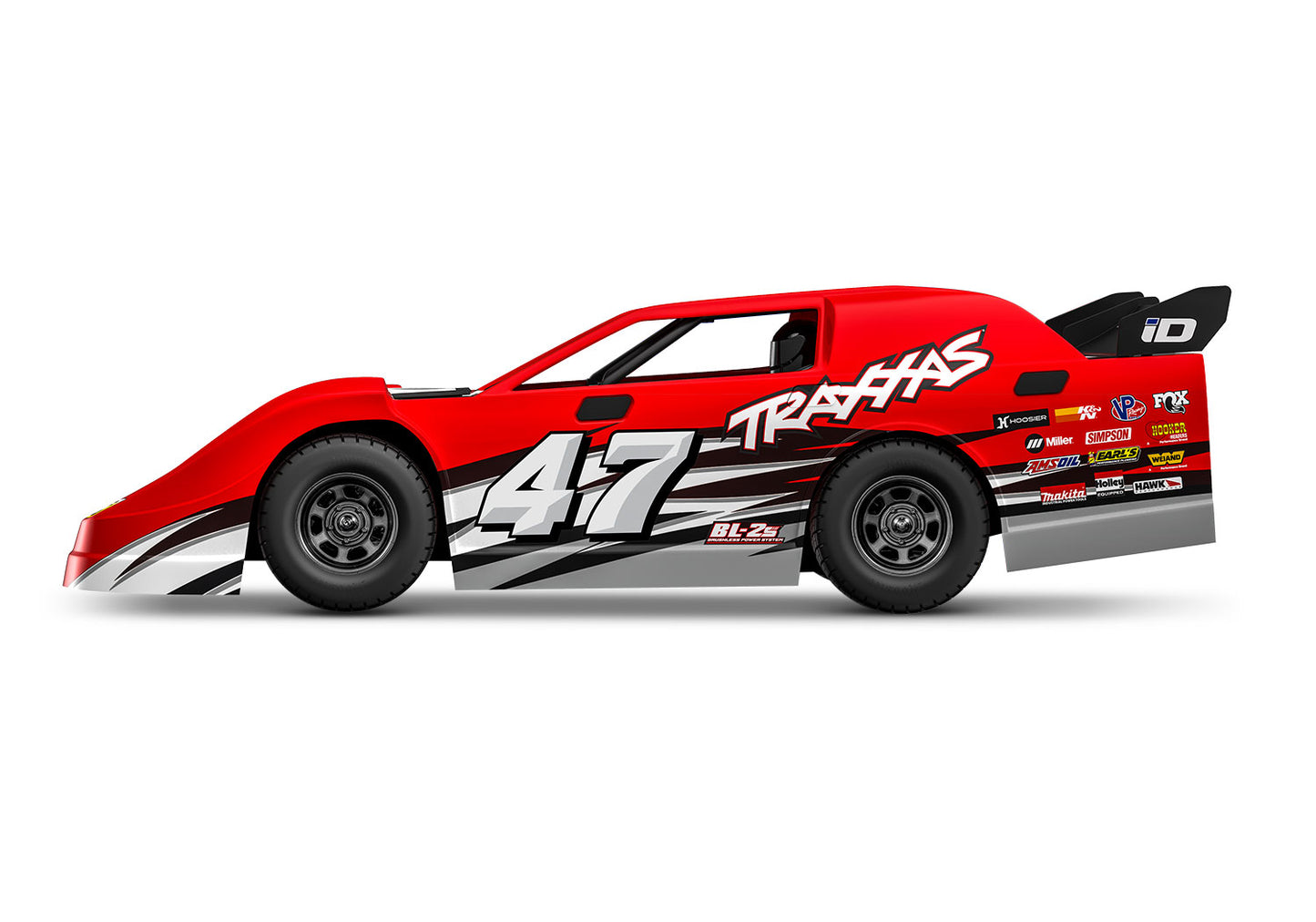 Traxxas Slash® Late Model 1/10 RTR 2WD Dirt Oval Racer RED 104364-74