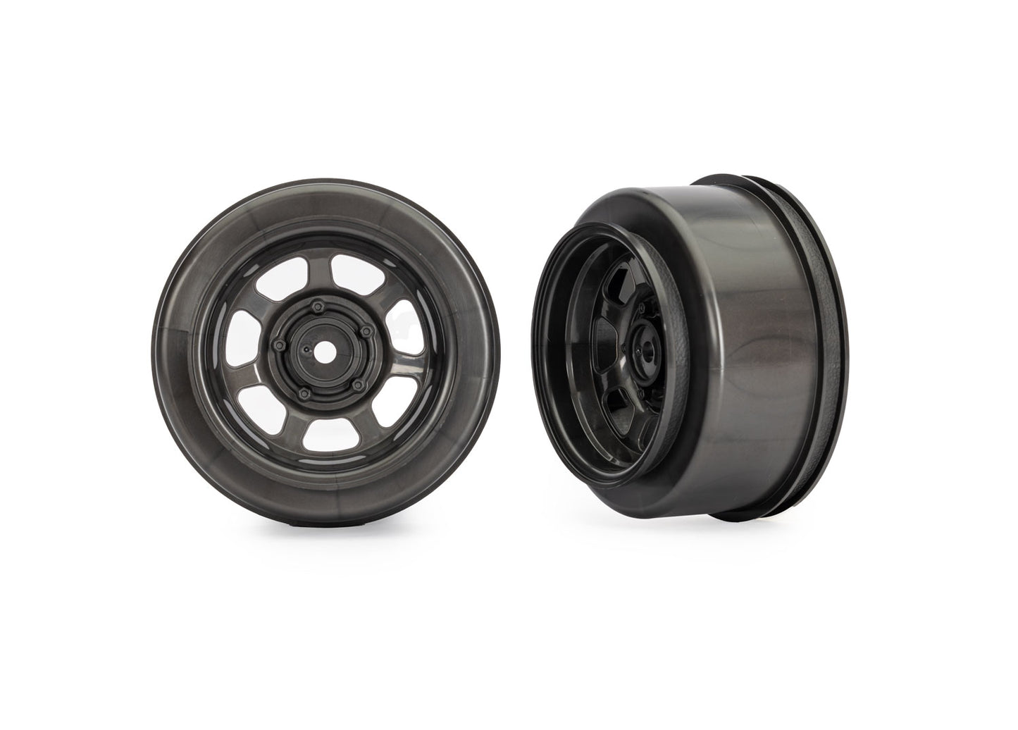 TRAXXAS Slash Modified Dirt Oval Gray Front Wheels (2) 10471X