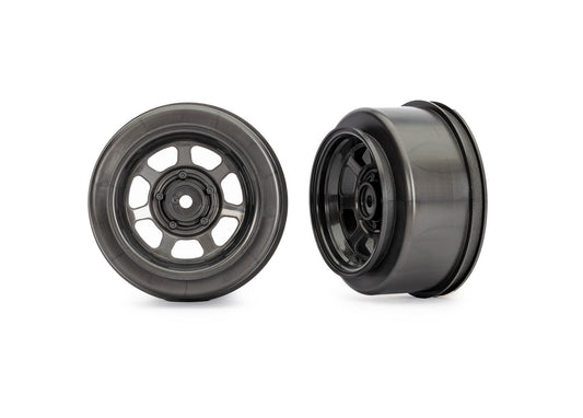 TRAXXAS Slash Modified Dirt Oval Gray Rear Wheels (2) 10472X