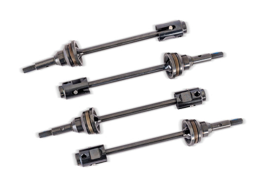 TRAXXAS MINI XRT MINI MAXX-WideMaxx Steel CV Driveshafts & Drive Cups (4) 10789X