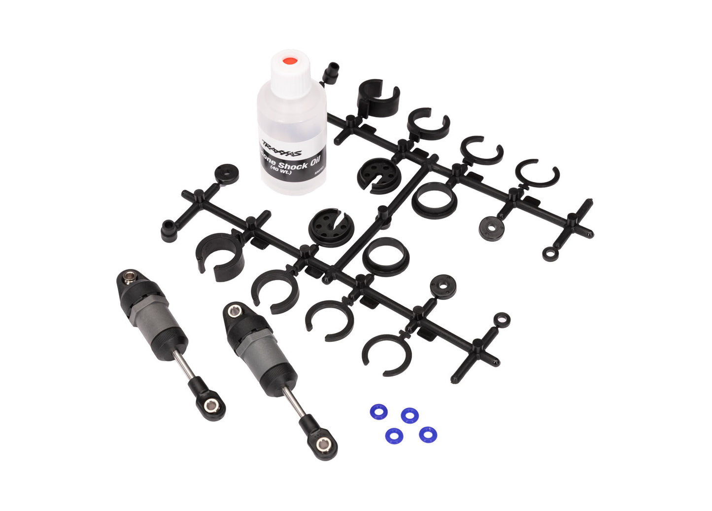 Traxxas Mini Slash/Mini Rally VXL Short Ultra Shocks (Grey) (2) w/Springs & Shock Oil 10860