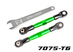 TRAXXAS Camber links, front (TUBES GREEN-anodized) 2444G