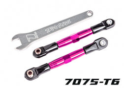 TRAXXAS Camber links, front (TUBES PINK-anodized, 7075-T6 aluminum) 2444P