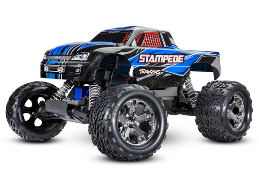 Traxxas Stampede XL-5® RTR Tq Remote Type C charger BLUE 36054-8