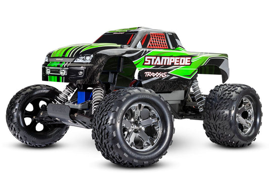 Traxxas Stampede XL-5® RTR Tq Remote Type C charger GREEN 36054-8