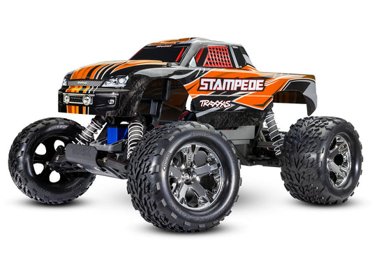 Traxxas Stampede XL-5® RTR Tq Remote Type C charger ORANGE 36054-8