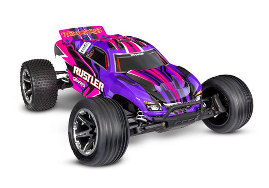 TRAXXAS Rustler XL-5 1/10 Scale 2WD Stadium Truck 37254-8 PINK