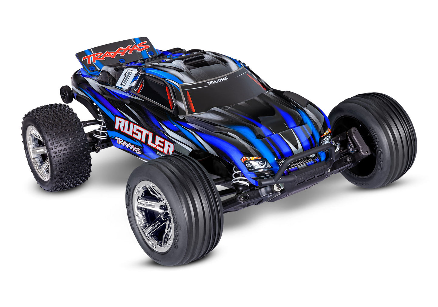 Traxxas Rustler BL-2s HD 1/10 RTR 2WD Brushless Stadium Truck (Blue) 37354-4