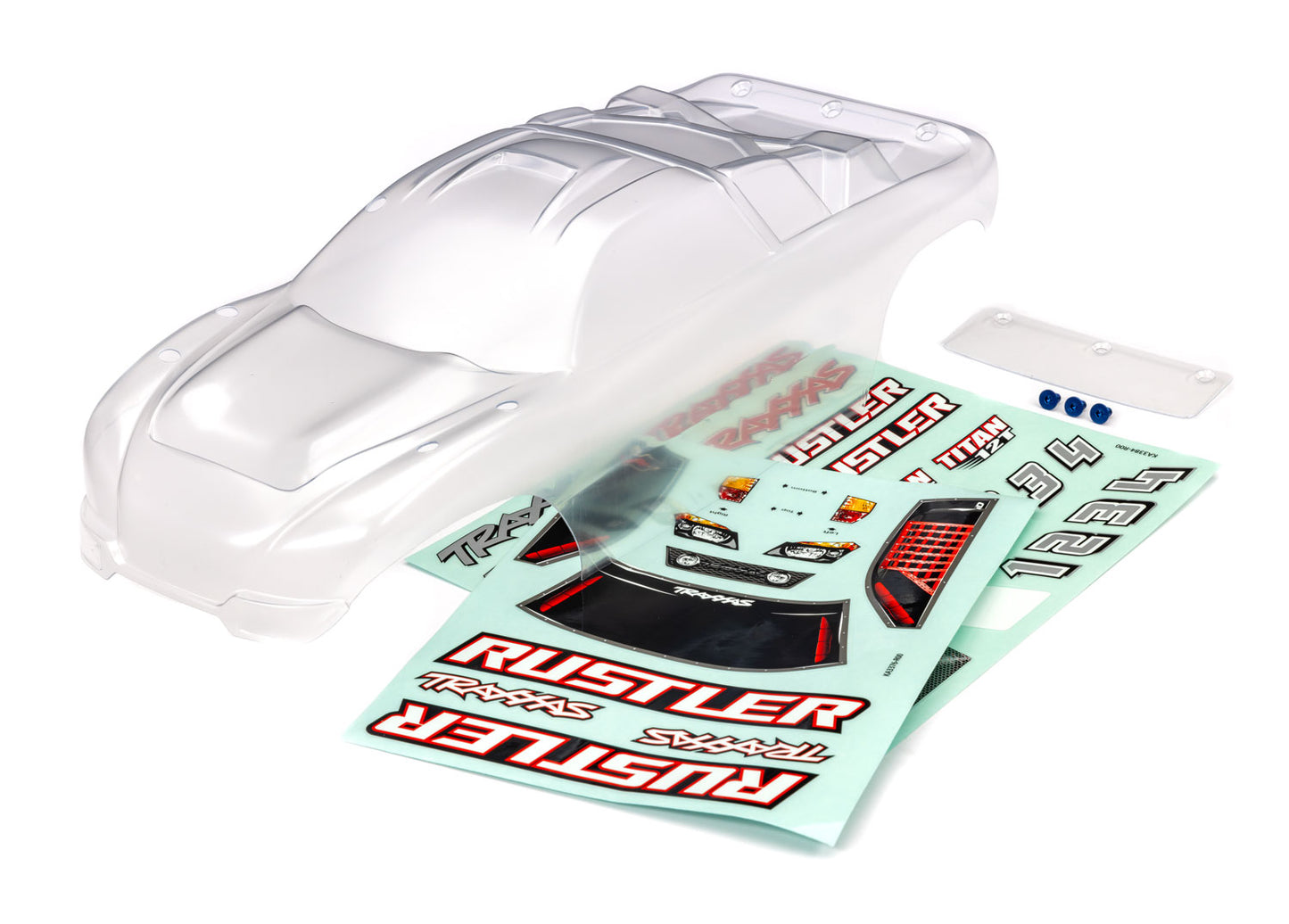 TRAXXAS Rustler 2WD Clear Clipless Body 3753