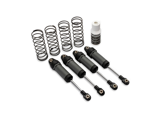 TRAXXAS Long Gray Ultra Shocks with Springs (4) 3760-GRAY