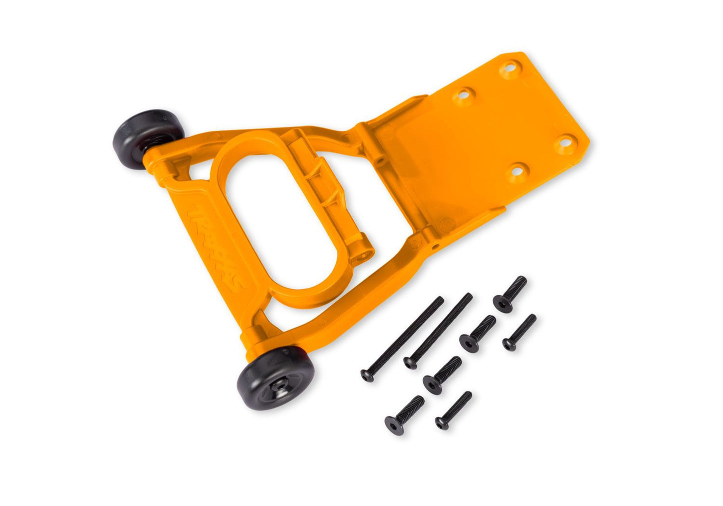 TRAXXAS Rustler 2wd Red Assembled Wheelie Bar & Screws 3763-ORNG