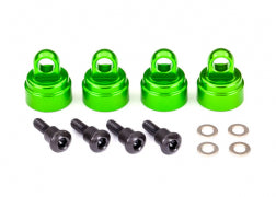 Traxxas Aluminum Ultra Shock Cap (Green) (4) (fits all Ultra Shocks) 3767G
