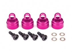 Traxxas Aluminum Ultra Shock Cap (Pink)(4) (fits all Ultra Shocks) 3767P