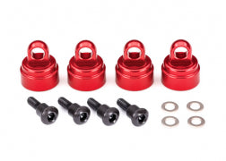 Traxxas Aluminum Ultra Shock Cap (Red) (4) (fits all Ultra Shocks) 3767X