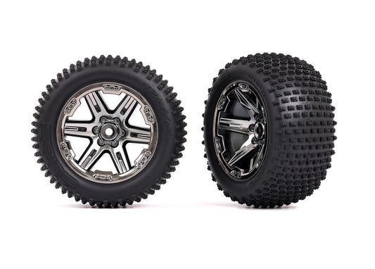TRAXXAS Tires & wheels, assembled, glued (2.8") 3772R
