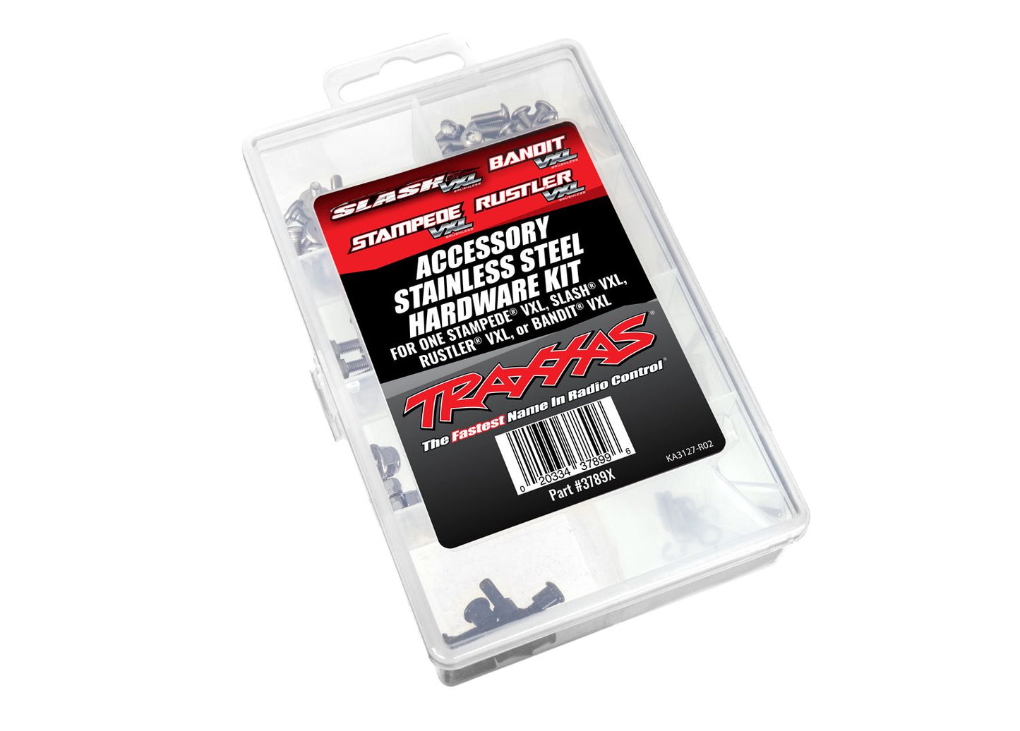 TRAXXAS HARDWARE KIT STAINLESS 2WD VXL CMPLT 3789X