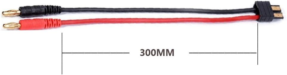 RC Lipo TRX Battery Charge Cable with 4.0mm Gold Plated Banana Plug 14AWG  599