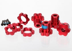 Traxxas 17mm Splined Wheel Hub Set (Red) (4) 5353R